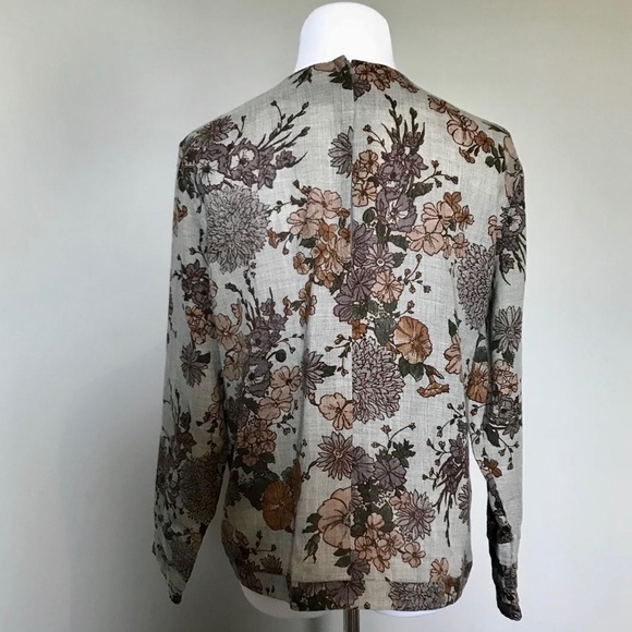 Pleated Cotton Handmade Floral Top - Picture 6 of 7